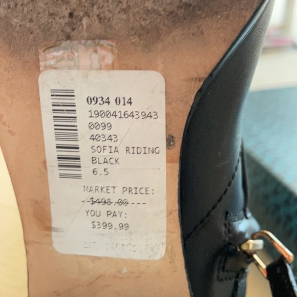 EUC 🎉Tory Burch🎉Black Leather Boots, Sz 6.5 - Picture 12 of 14